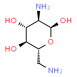 ChemSpider 2D Image | 2,6-diamino-2,6-dideoxy-alpha-D-glucose | C6H14N2O4