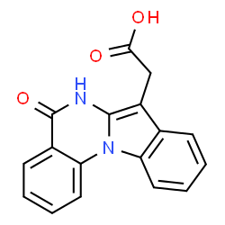 ChemSpider 2D Image | (5-hydroxyindolo[1,2-a]quinazolin-7-yl)acetic acid | C17H12N2O3