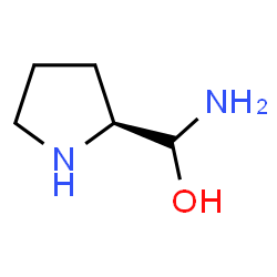 ChemSpider 2D Image | (R)-Amino[(2S)-2-pyrrolidinyl]methanol | C5H12N2O