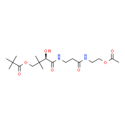 ChemSpider 2D Image | PANTOTHENYL-AMINOETHANOL-ACETATE PIVALIC ACID | C18H32N2O7