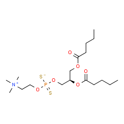 ChemSpider 2D Image | 1,2-DI-N-PENTANOYL-SN-GLYCERO-3-DITHIOPHOSPHOCHOLINE | C18H36NO6PS2