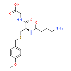 ChemSpider 2D Image | N-(4-Aminobutanoyl)-S-(4-methoxybenzyl)-L-cysteinylglycine | C17H25N3O5S