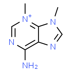 ChemSpider 2D Image | 6-Amino-3,9-dimethyl-9H-purin-3-ium | C7H10N5
