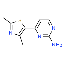 ChemSpider 2D Image | 4-(2,4-Dimethylthiazol-5-yl)pyrimidin-2-amine | C9H10N4S