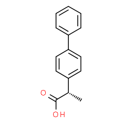 ChemSpider 2D Image | (+)-2-(4-biphenyl)propionic acid | C15H14O2