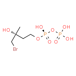 ChemSpider 2D Image | (S)-4-BROMO-3-HYDROXY-3-METHYLBUTYL DIPHOSPHATE | C5H13BrO8P2