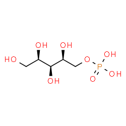 ChemSpider 2D Image | 1-O-Phosphono-D-xylitol | C5H13O8P