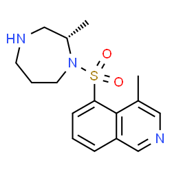 ChemSpider 2D Image | 4-methyl-5-[(2S)-2-methyl-1,4-diazepan-1-ylsulfonyl]isoquinoline | C16H21N3O2S