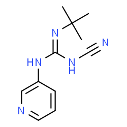ChemSpider 2D Image | 2-tert-Butyl-1-cyano-3-pyridin-3-ylguanidine | C11H15N5