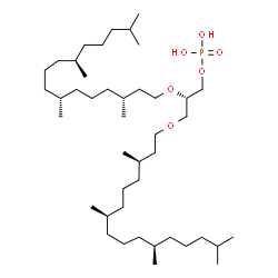 ChemSpider 2D Image | 2,3-bis-O-phytanyl-sn-glycerol 1-phosphate | C43H89O6P