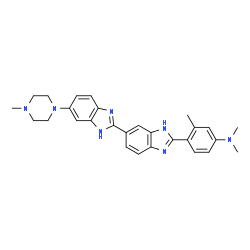 ChemSpider 2D Image | 2'-(3-METHYL-4-DIMETHYLAMINOPHENYL)-5-(4-METHYL-1-PIPERAZINYL)-2,5'-BI-BENZIMIDAZOLE | C28H31N7