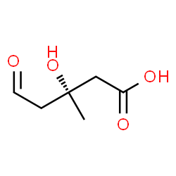 ChemSpider 2D Image | (3R)-3-Hydroxy-3-methyl-5-oxopentanoic acid | C6H10O4