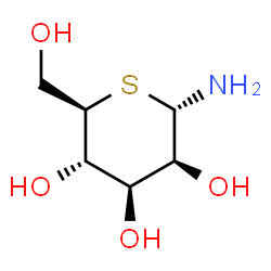ChemSpider 2D Image | 5-Thio-alpha-D-mannopyranosylamine | C6H13NO4S