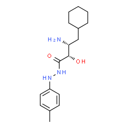ChemSpider 2D Image | (2S,3R)-3-Amino-4-cyclohexyl-2-hydroxy-N'-(4-methylphenyl)butanehydrazide | C17H27N3O2