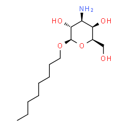 ChemSpider 2D Image | Octyl 3-amino-3-deoxy-beta-D-galactopyranoside | C14H29NO5