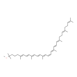 ChemSpider 2D Image | (15cis)-1-Methoxy-1,2,7',8'-tetrahydro-psi,psi-carotene | C41H62O