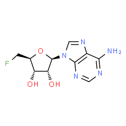 ChemSpider 2D Image | 5'-Deoxy-5'-fluoroadenosine | C10H12FN5O3