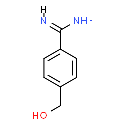 ChemSpider 2D Image | 4-(HYDROXYMETHYL)BENZAMIDINE | C8H10N2O