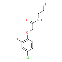 ChemSpider 2D Image | 2-(2,4-Dichlorophenoxy)-N-(2-sulfanylethyl)acetamide | C10H11Cl2NO2S