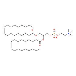 ChemSpider 2D Image | (7R,18Z)-4-Hydroxy-N,N,N-trimethyl-7-[(9Z)-9-octadecenoyloxy]-10-oxo-3,5,9-trioxa-4-phosphaheptacos-18-en-1-aminium 4-oxide | C44H85NO8P