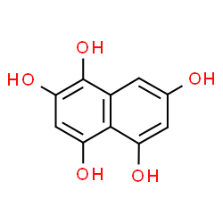 ChemSpider 2D Image | 1,2,4,5,7-Naphthalenepentol | C10H8O5