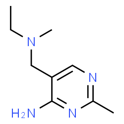 ChemSpider 2D Image | 5-{[Ethyl(methyl)amino]methyl}-2-methyl-4-pyrimidinamine | C9H16N4