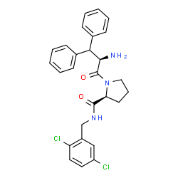 ChemSpider 2D Image | beta-Phenyl-D-phenylalanyl-N-(2,5-dichlorobenzyl)-L-prolinamide | C27H27Cl2N3O2