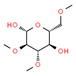 ChemSpider 2D Image | 2,3,6-Tri-O-methyl-beta-D-glucopyranose | C9H18O6