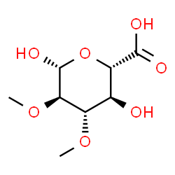 ChemSpider 2D Image | 2,3-Di-O-methyl-beta-D-glucopyranuronic acid | C8H14O7