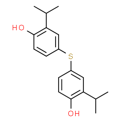 ChemSpider 2D Image | 4,4'-Sulfanediylbis(2-isopropylphenol) | C18H22O2S