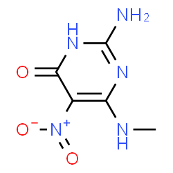 ChemSpider 2D Image | 6-METHYLAMINO-5-NITROISOCYTOSINE | C5H7N5O3