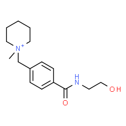 ChemSpider 2D Image | 1-{4-[(2-Hydroxyethyl)carbamoyl]benzyl}-1-methylpiperidinium | C16H25N2O2