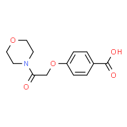ChemSpider 2D Image | 4-(2-Morpholino-2-oxoethoxy)benzoic acid | C13H15NO5