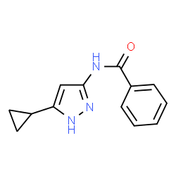 ChemSpider 2D Image | N-(5-Cyclopropyl-1H-pyrazol-3-yl)benzamide | C13H13N3O