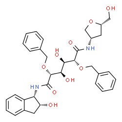 ChemSpider 2D Image | N,N-[2,5-O-DIBENZYL-GLUCARYL]-DI-[1-AMINO-INDAN-2-OL] | C34H40N2O9
