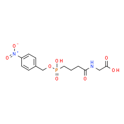 ChemSpider 2D Image | 4-NITRO-BENZYLPHOSPHONOBUTANOYL-GLYCINE | C13H17N2O8P