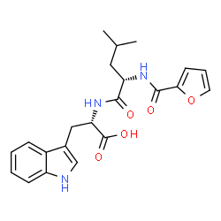 ChemSpider 2D Image | N-(2-Furoyl)-L-leucyl-L-tryptophan | C22H25N3O5