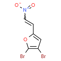 ChemSpider 2D Image | 2,3-Dibromo-5-[(E)-2-nitrovinyl]furan | C6H3Br2NO3