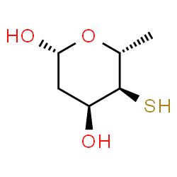 ChemSpider 2D Image | 2,6-DIDEOXY-4-THIO-BETA-D-ALLOSEPYRANOSIDE | C6H12O3S