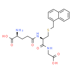 ChemSpider 2D Image | L-gamma-Glutamyl-S-(1-naphthylmethyl)-L-cysteinylglycine | C21H25N3O6S