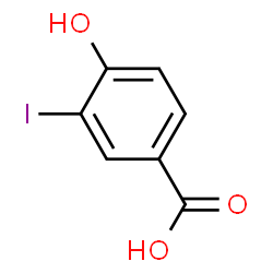 ChemSpider 2D Image | 3-IODO-4-HYDROXYBENZOIC ACID | C7H5IO3