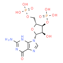 ChemSpider 2D Image | Guanosine-3',5'-Diphosphate | C10H15N5O11P2