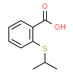 ChemSpider 2D Image | 2-(Isopropylsulfanyl)benzoic acid | C10H12O2S