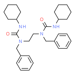 ChemSpider 2D Image | 1,1'-(1,2-Ethanediyl)bis(1-benzyl-3-cyclohexylurea) | C30H42N4O2