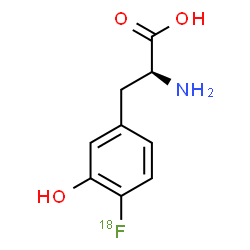 ChemSpider 2D Image | 4-(~18~F)Fluoro-3-hydroxy-L-phenylalanine | C9H1018FNO3