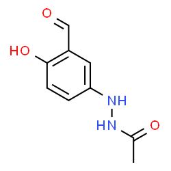 ChemSpider 2D Image | N'-(3-Formyl-4-hydroxyphenyl)acetohydrazide | C9H10N2O3