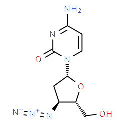 ChemSpider 2D Image | 3'-Azido-2',3'-dideoxycytidine | C9H12N6O3