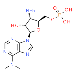ChemSpider 2D Image | PUROMYCIN AMINONUCLEOSIDE-5'-MONOPHOSPHATE | C12H19N6O6P