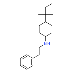 ChemSpider 2D Image | 4-(2-Methyl-2-butanyl)-N-(2-phenylethyl)cyclohexanamine | C19H31N