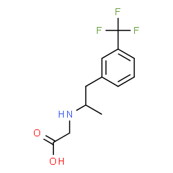 ChemSpider 2D Image | N-{1-[3-(Trifluoromethyl)phenyl]-2-propanyl}glycine | C12H14F3NO2